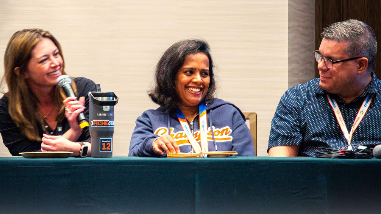 Panel discussion with Laserfiche Champions